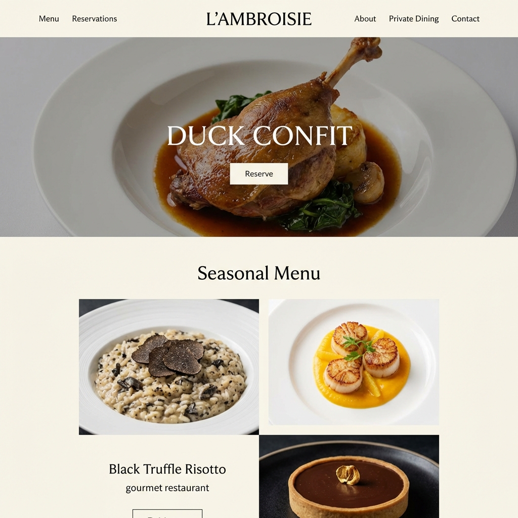 Site Moderne Restaurant